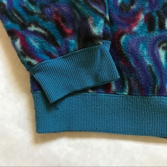 Vintage Nike bright abstract fleece sweatshirt, XS - Picture 4 of 7